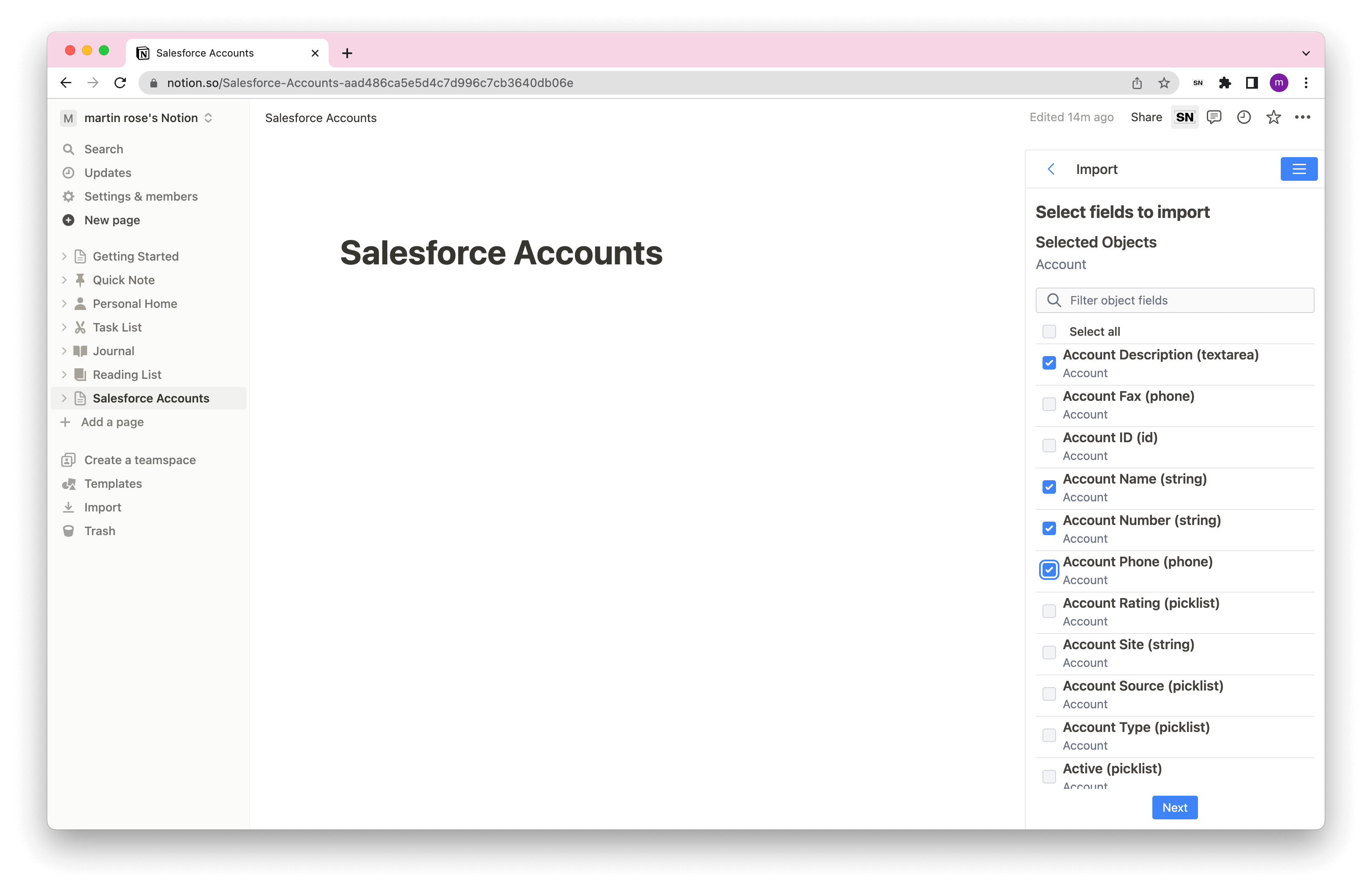 SalesforceToNotion import objects SalesforceToNotion import objects